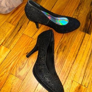 Black Sparkly Heels